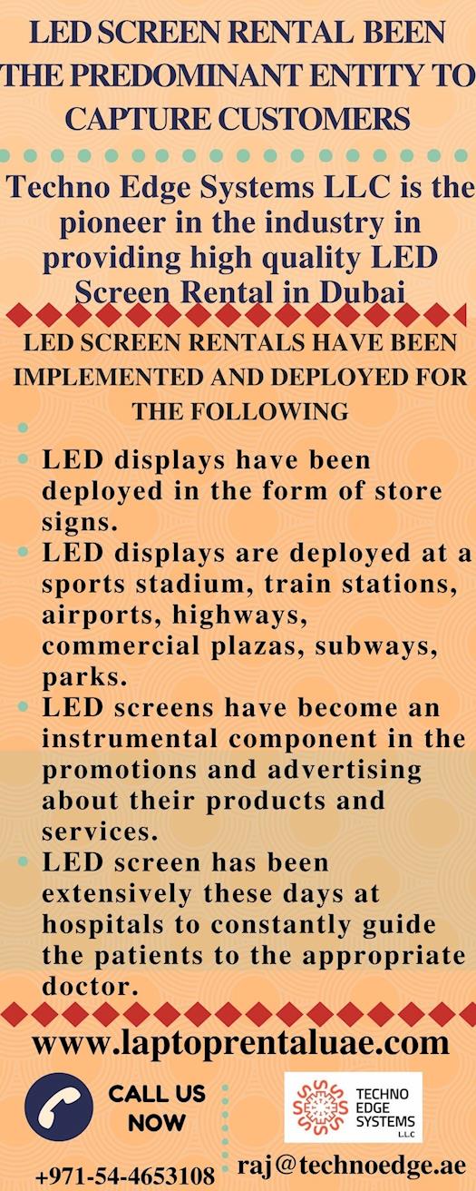 LED Screen Rental been the Predominant Entity to Capture Customers