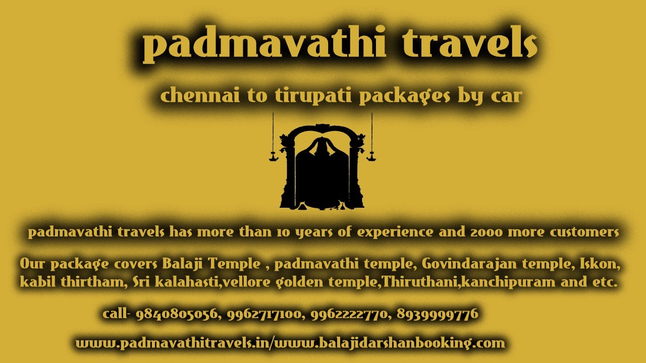 Chennai to Tirupati Tour