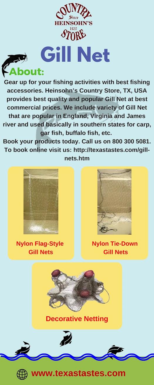 Gill Net at best price-Available at Heinsohn's Country Store, TX, USA