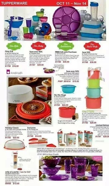 tupperware sale nov 14