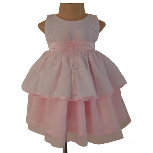 Peplum Style Baby Dresses in Pink at Faye 