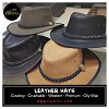 Leather Hats Cowboy Crushable Black Brown Wholesale Hats Manufacturer Pakistan | Equi Style 