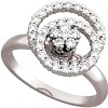 0.67 Carat 14KW Double Swinger Ring