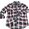 Black and Red Checked Flannel Shirts