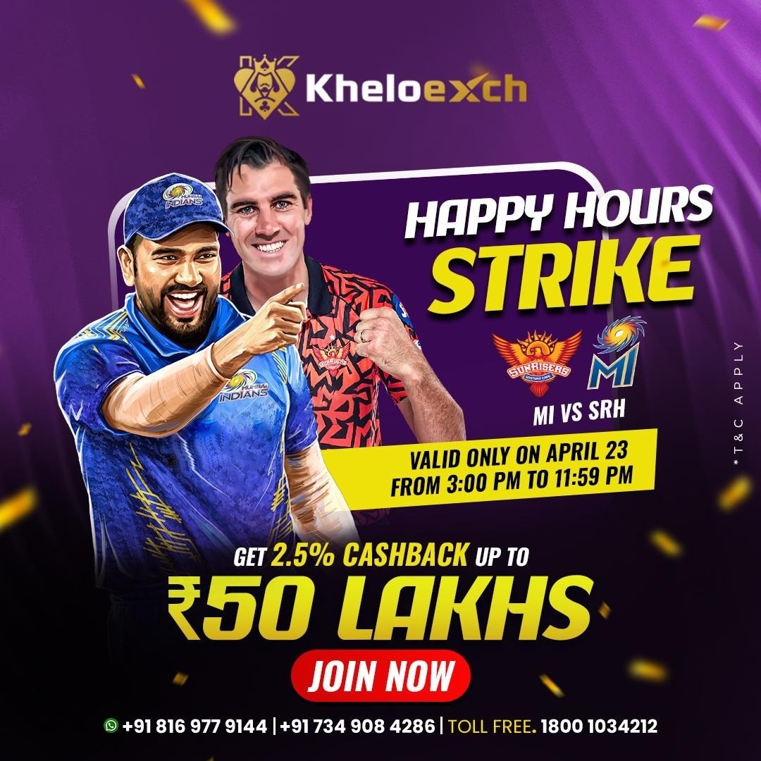Massive Cashback Offer During MI vs SRH – Celebrate the Thrill with Kheloexch