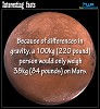 Interesting facts on Gravity..