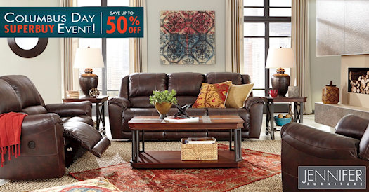 Columbus Day Event - Buy Power Reclining Sofa, Chairs and Loveseats at Jennifer Furniture