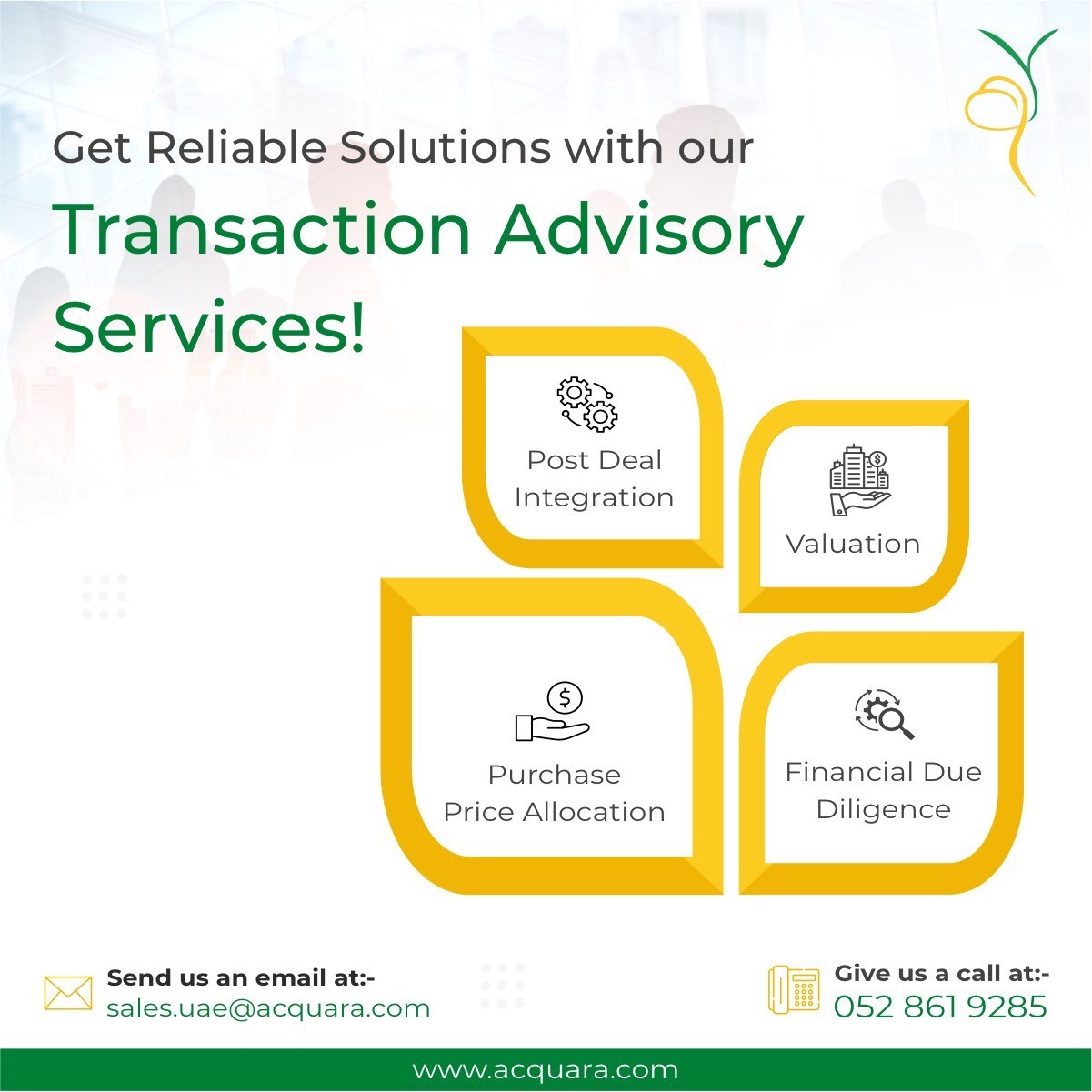 Transaction Advisory Services in Dubai, UAE