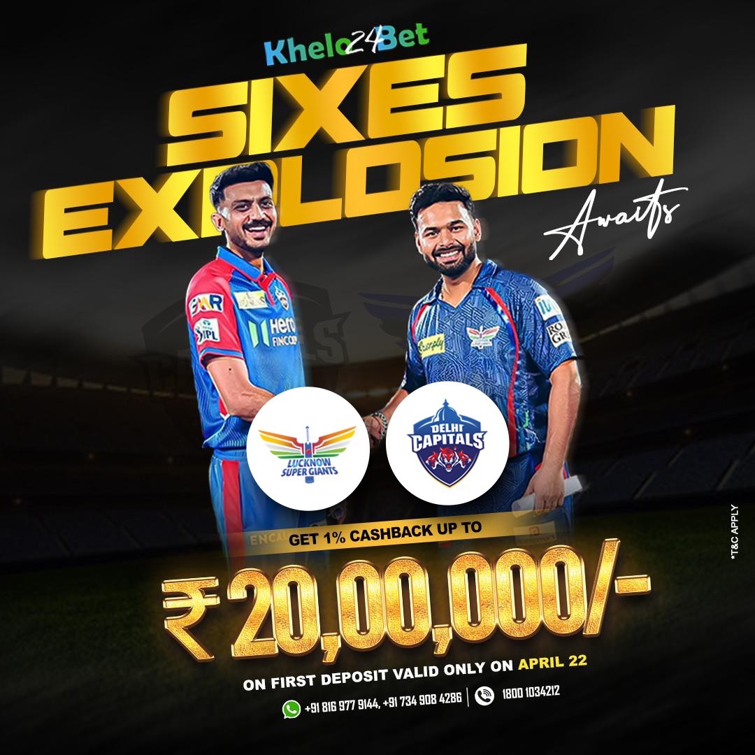 Khelo24bet Cricket Clash: LSG vs DC with Big Rewards!