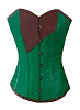 green and brown corset dress