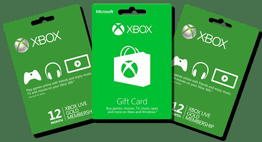 Xbox And Amazon Gift Cards