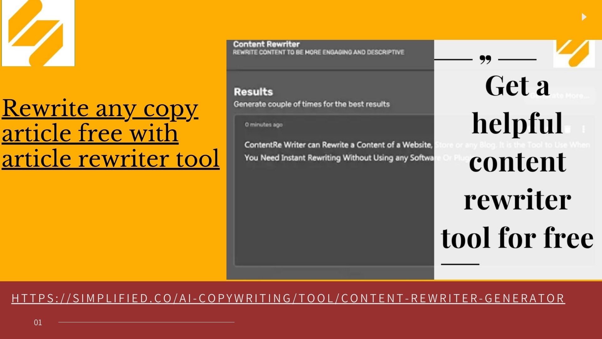 Rewrite any copy article free with article rewriter tool