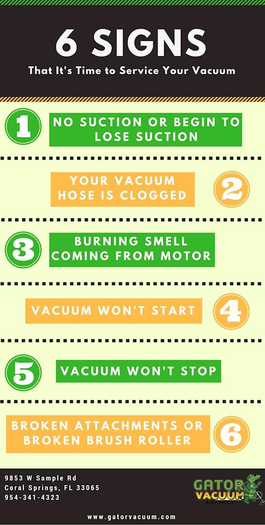  6 signs that it's time to service your vacuum