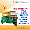 Buy or Renew your three wheeler goods carrying vehicle insurance