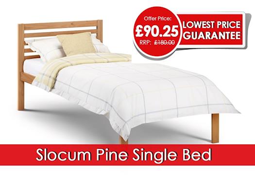  Buy Julian Bowen Slocum Pine Single Bed Frame