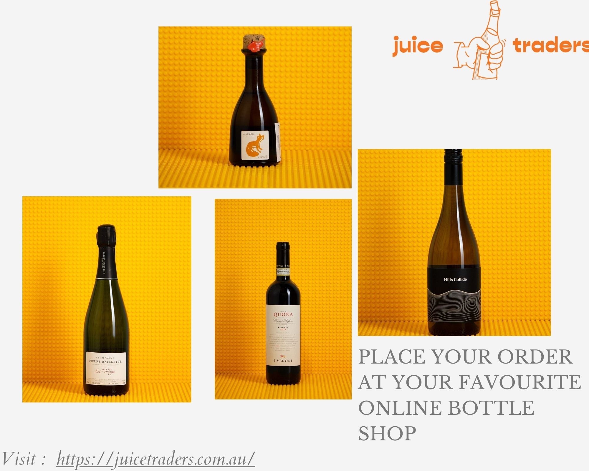 Place your order at your favourite online bottle shop