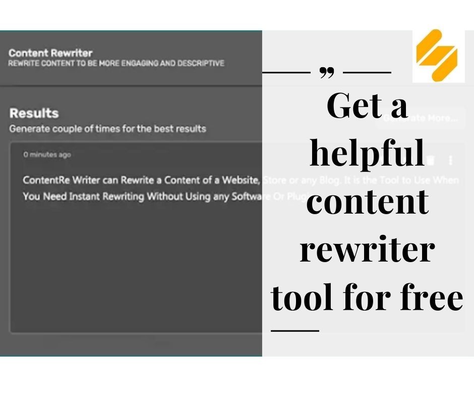 get a helpful article rewriter tool for free