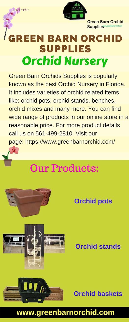 Orchid Nursery from Florida-Green Barn Orchid Supplies