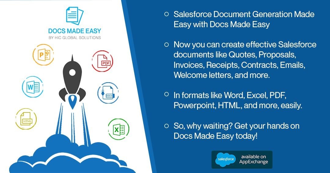 Salesforce Document Generation-Generate Reports & Invoices