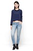 Smart Crop Top With Slim Collar at Oxolloxo