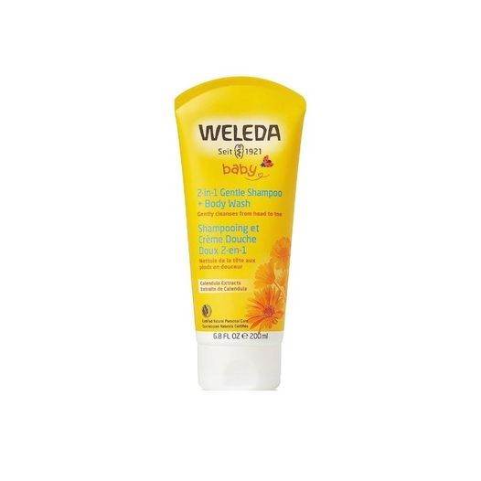 Weleda Calendula Baby 2-in-1 Gentle Shampoo + Body Wash, 6.8 fl oz