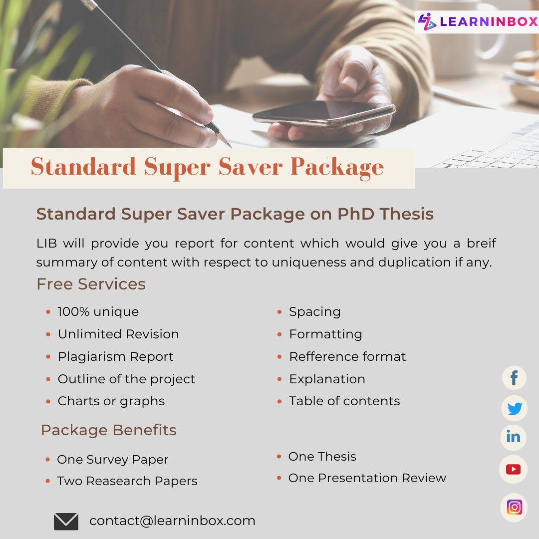 Standard Super Saver Package on PhD Thesis