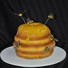 Bee Hive Sculpted Cake