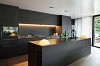 Dark wood kitchen furniture