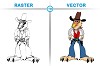 Stylish Vulture as Cowboy Vector Design - DigitEMB