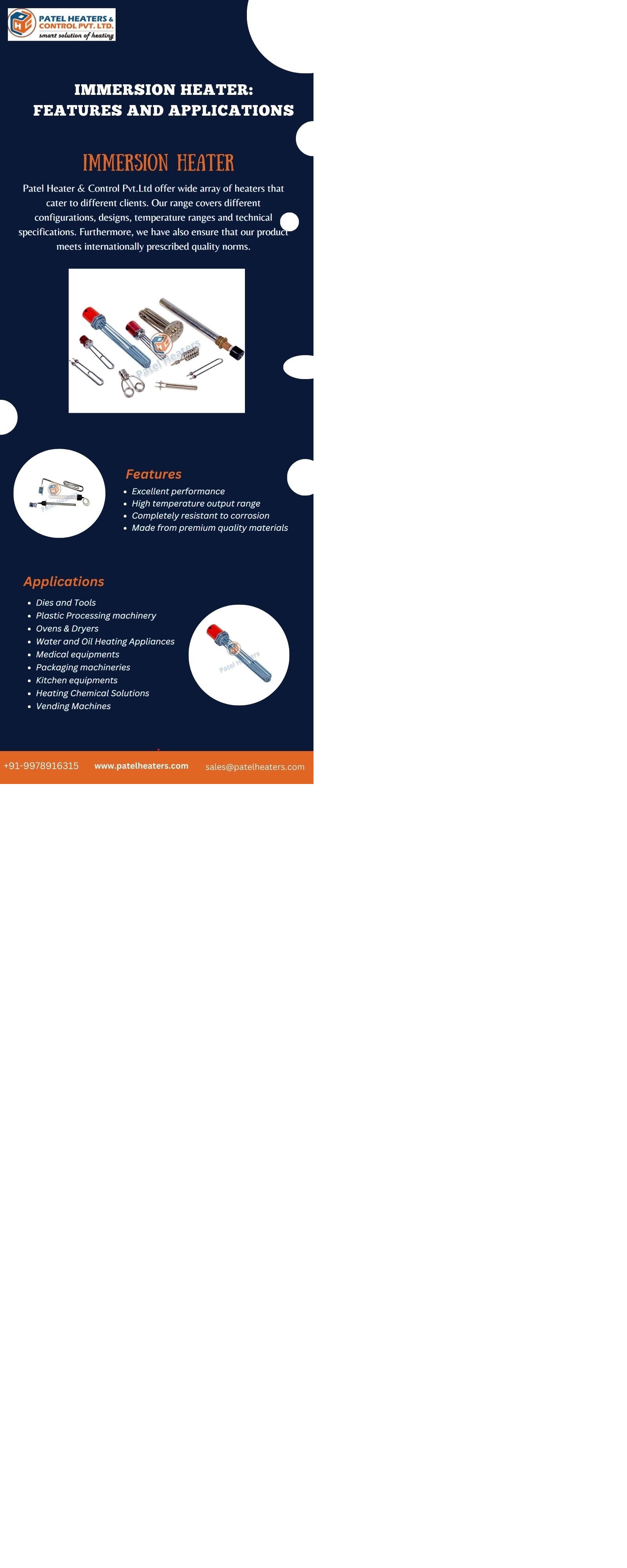 Features and Benefits of Immersion Heater 