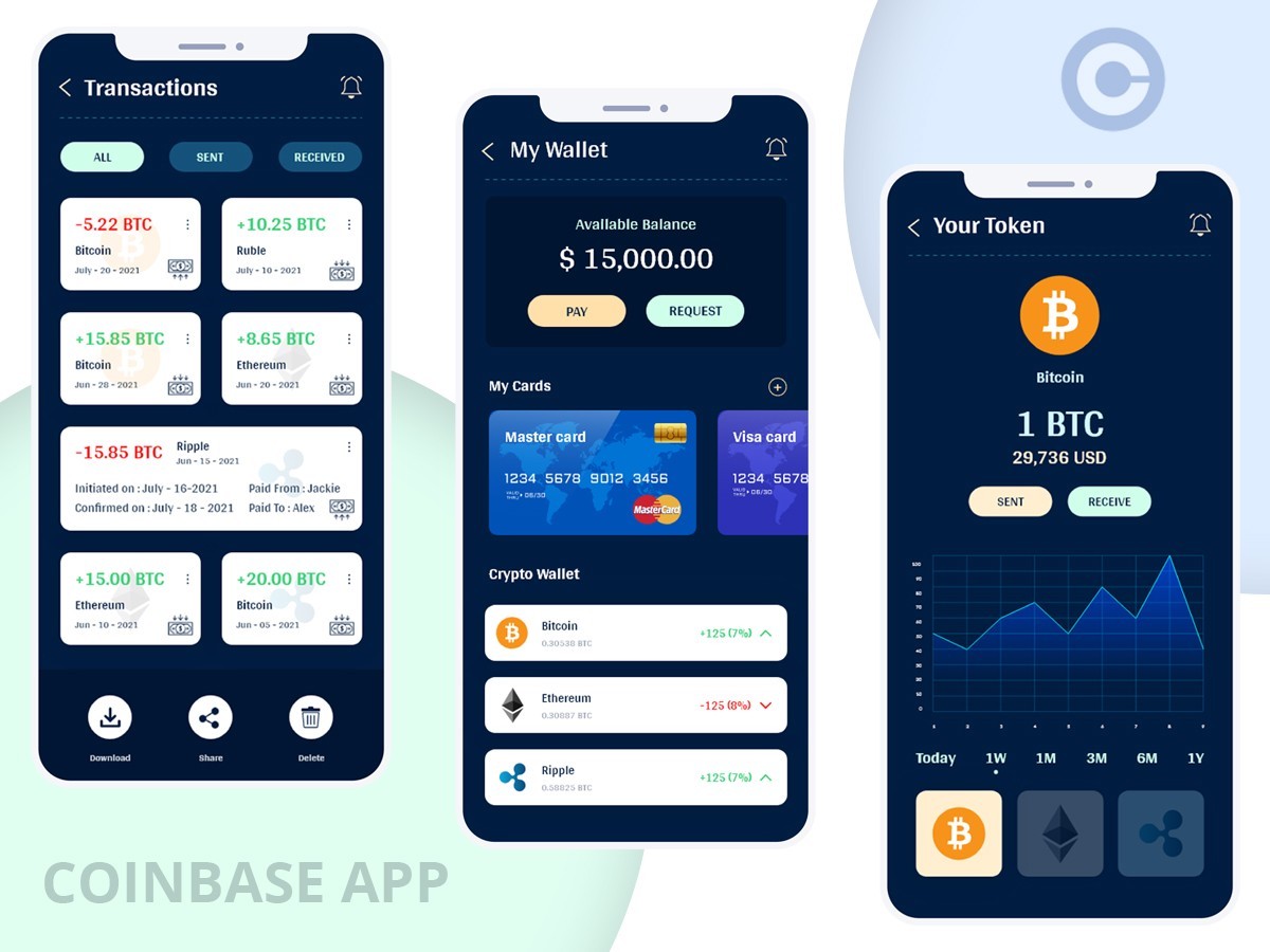 Coinbase App Redesign 