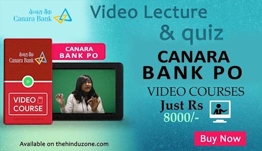 Get Video Course For Canara Bank PO
