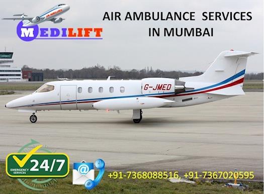 Get Immediate Hi-tech Air Ambulance Services in Mumbai by Medilift