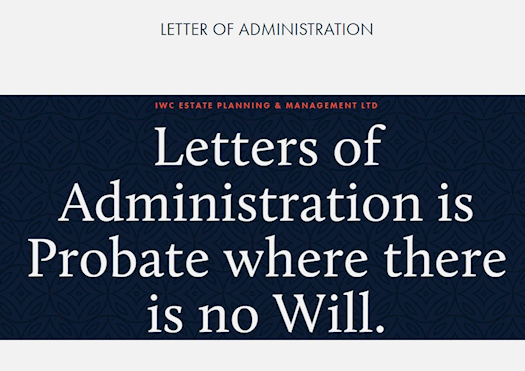 Our Website - Letter Of Administration 