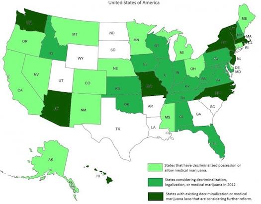 US Legalization for the States 2012