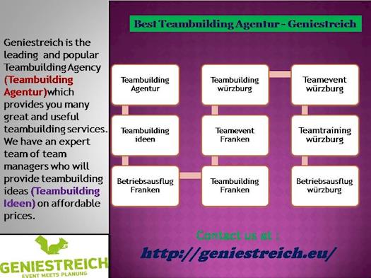 Teambuilding Agentur - Geniestreich