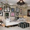 KSO Showhouse 2014 - Guest Bedroom with Hanging Bed - Residential - BTI Designs and the Gilded Nest