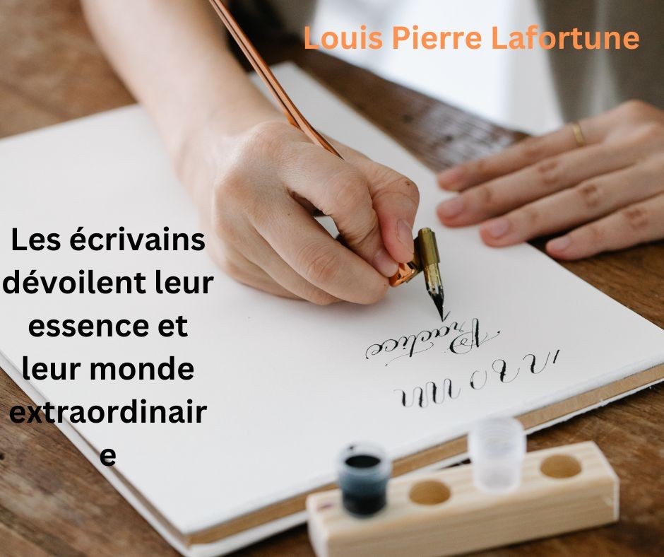 Louis Pierre Lafortune |Les écrivains dévoilent leur essence et leur monde extraordinaire