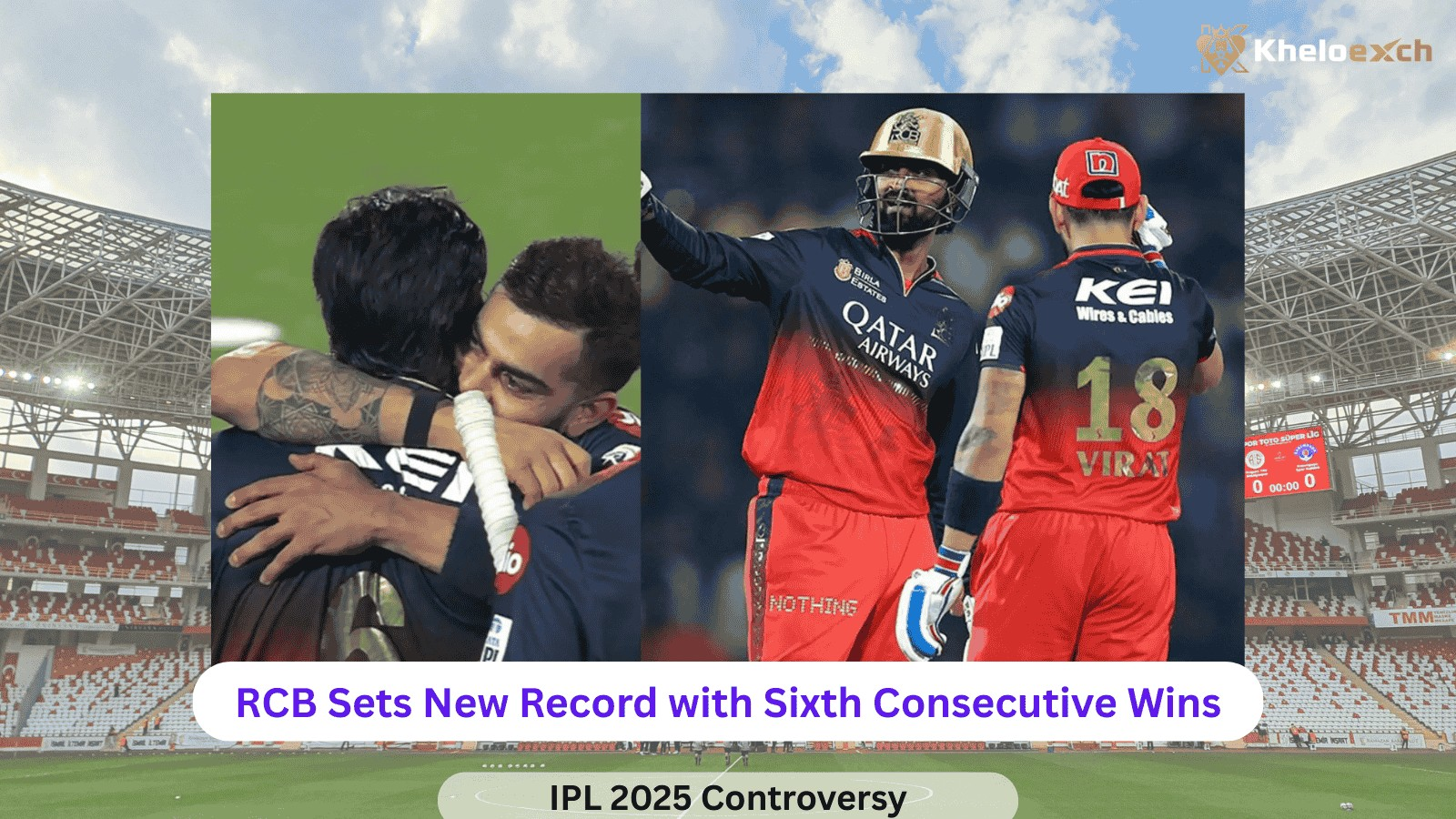 RCB Creates IPL History with Six Straight Away Wins in 2025 – Momentum Soars Ahead of Playoffs