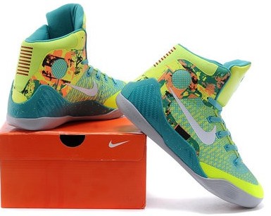 Nike Kobe 9 Mid Elite Women Fluorescent Green White 