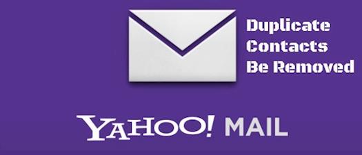 Remove Duplicate Contacts in Yahoo Mail