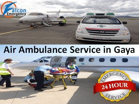 Falcon Emergency Air Ambulance Service in Gaya with Hi-tech Medical Facility
