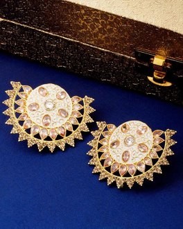 Pair Of Studs Earring Enameled For Women