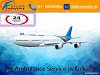 Falcon Emergency Air Ambulance Service in Kolkata available with full ICU Setup