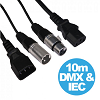 LEDJ Combi DMX Lead & IEC Lighting Cable - 10M ( CABL176 )