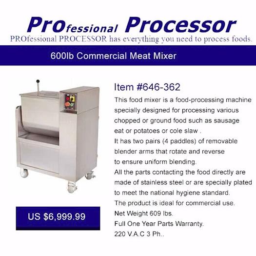 Commercial Electric Meat Mixers