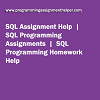 SQL Programming Assignment Help
