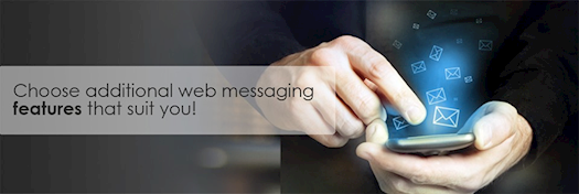 Choose additional web messaging features that suit you!