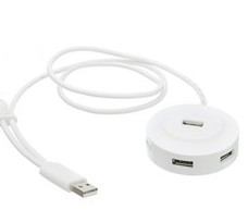 Hi-Speed USB 2.0 Hub with USB OTG Built In, 4 Por