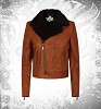 Devilson Shearling Women Brown Leather Jacket